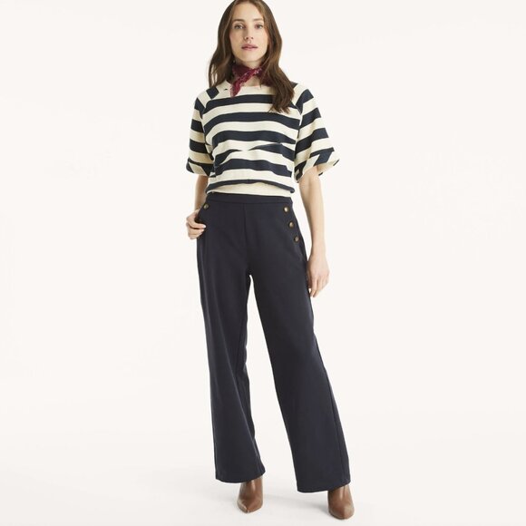 ✨NEW✨ Nautica Women’s French Terry Sailor Pant - Picture 1 of 9